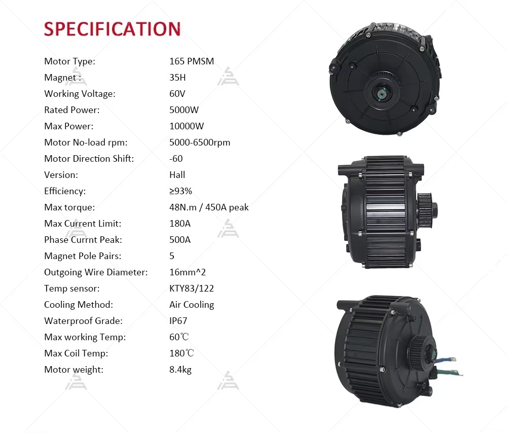 QS165 V2 5000W 72V Mid Drive M - Mid Drive Motor Kit 72V 5000W ulasan dan harga