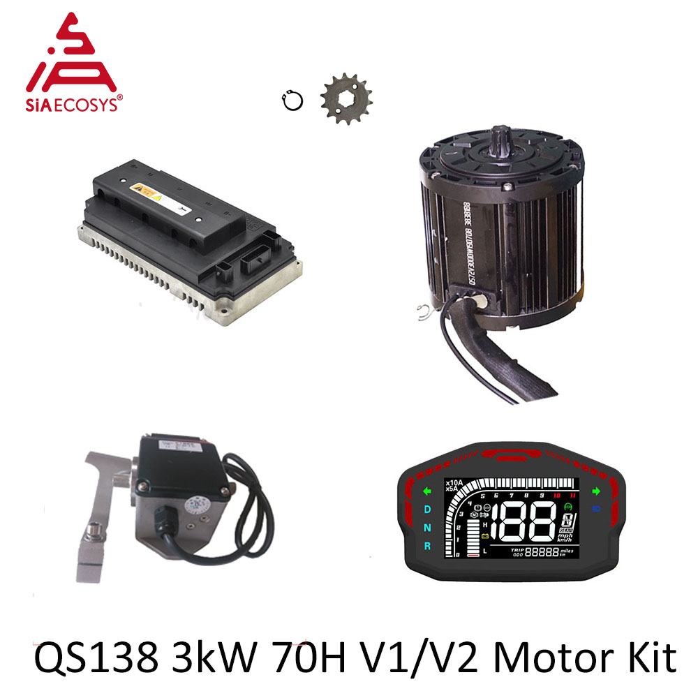 QSMOTOR QS138 3000W 72V Mid Dr - Fardriver Nd72850 Controller ulasan dan harga