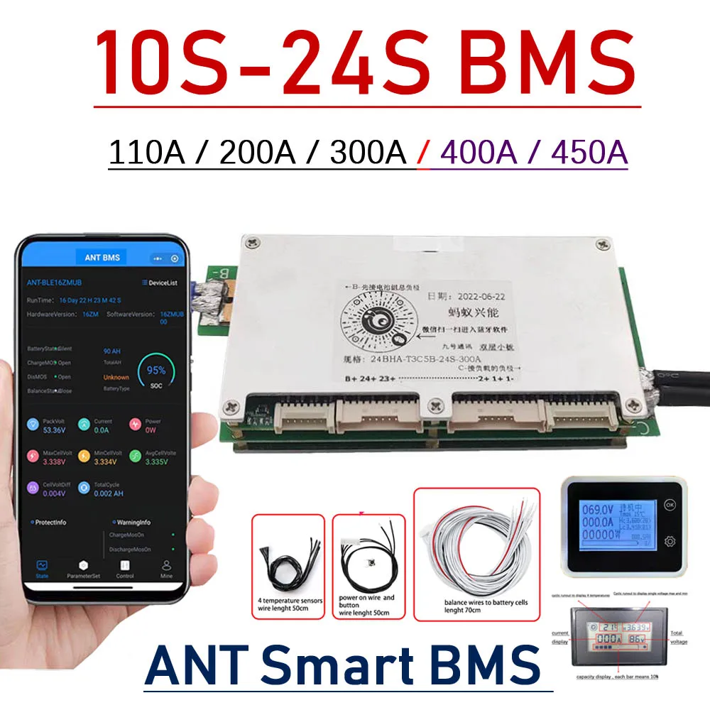 Smart Bluetooth BMS 10S ~ 24S  - Smart Bms 24S 200A Bluetooth Lifepo4 ulasan dan harga