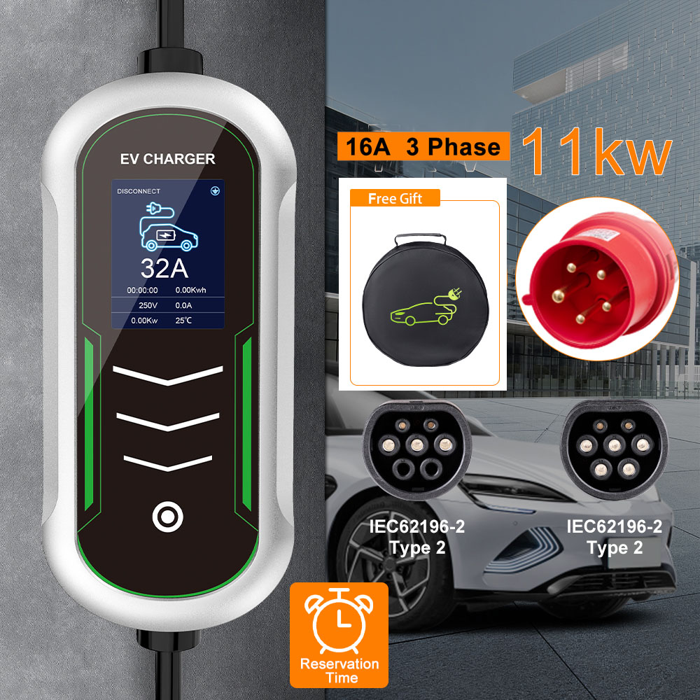 IPENGEN 11KW EV Portable Charg - Type 2 Portable Ev Charger 11Kw Cee ulasan dan harga