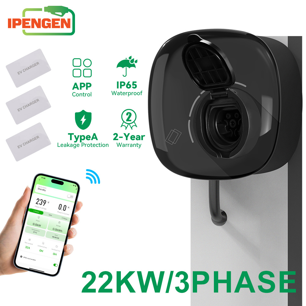 IPENGEN 22KW Type2 EV Charger  - Ev Charger Type 2 22Kw 32A 3 Phase ulasan dan harga