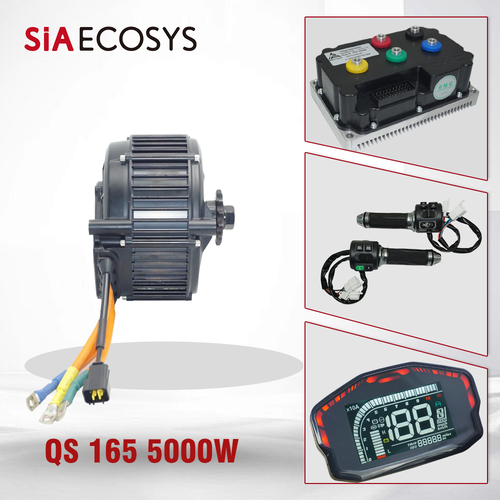 QSMOTOR QS165 V2 5000W 72V 35H - Mid Drive Motor Kit 72V 5000W ulasan dan harga